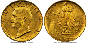 Vittorio Emanuele III gold 100 Lire 1931-R MS62 NGC, Rome mint, KM72. AGW 0.2546 oz.

HID09801242017

© 2020 Heritage Auctions | All Rights Reserv...