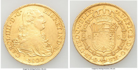 Charles IV gold 8 Escudos 1800 Mo-FM AU (Cleaned), Mexico City mint, KM159. 37.0mm. 26.98gm. AGW 0.7615 oz. 

HID09801242017

© 2020 Heritage Auct...