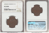 Republic Centavo 1876-Ho VG8 Brown NGC, Hermosillo mint, KM391.5. Mintage: 8,508. Scarce date. 

HID09801242017

© 2020 Heritage Auctions | All Ri...