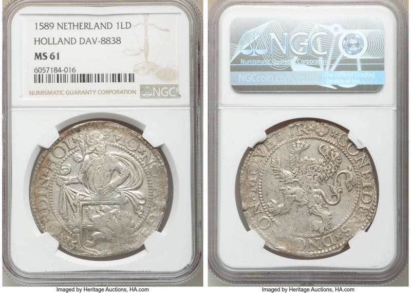 Holland. Provincial Lion Daalder 1589 MS61 NGC, Dav-8838. 

HID09801242017

...