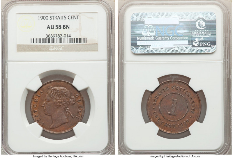 British Colony. Victoria Cent 1900 AU58 Brown NGC, KM16.

HID09801242017

© ...