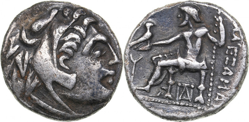 Macedonian Kingdom AR Drachm - Imitation of types of Alexander III of Macedon (4...