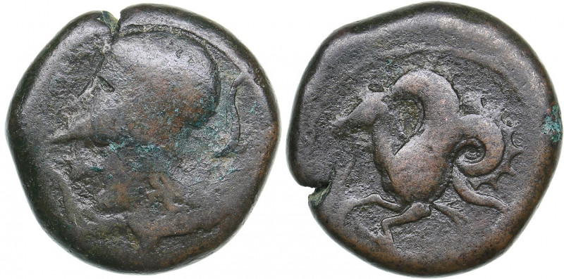 Sicily, Syracuse Æ Litra. Time of Dionysios I, 405-367 BC
8.04 g. 20mm. VG/F He...
