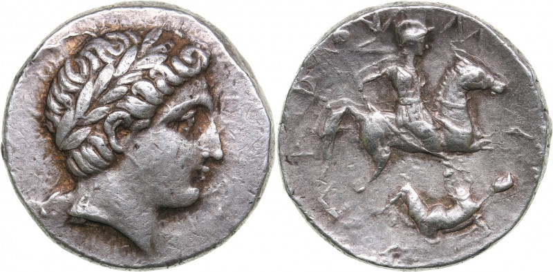Paeonian Kingdom, Patraos - AR tetradrachm (circa 335-315 BC)
12.54 g. 24mm. XF...