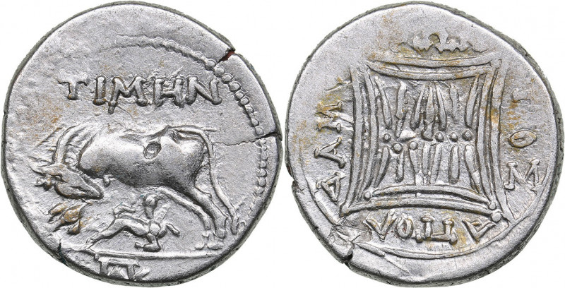 Illyria - Apollonia - Timen AR Drachm (circa 250-48 BC)
3.27 g. 17mm. XF-/XF+ M...