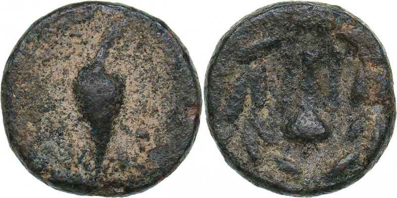 Sikyonia, Sikyon? Æ (circa 250-200 BC)
2.26 g. 14mm. VG/VG