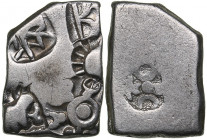 Ancients India, Sungas AR Karshapana (185-75 BC)
3.39 g. VF