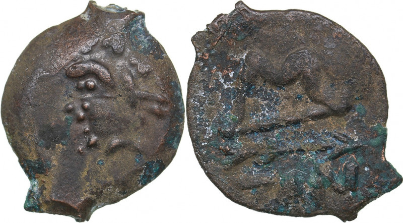 Bosporus Kingdom, Pantikapaion Æ obol (Ca. 275-245 BC)
1.77 g. 16mm. XF/XF Peri...