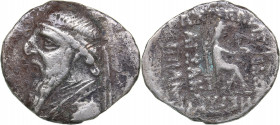 Parthian Kingdom AR Drachm - Mithradates II (121-91 BC)
3.30 g. 20mm. VF/VF Bust left./ Archer seated right. Sellwood 27.1.