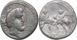 Roman Republic AR Denar - L. Titurius Sabinus (89 BC)
3.69 g. 18mm. F/F SABIN / L TITVRI. Cr. 344/1c; Syd. 698 b.