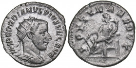 Roman Empire Antoninianus - Gordian III (238-244 AD)
4.59 g. 21mm. XF/VF IMP GORDIANVS PIVS FEL AVG/ FORTVNA REDVX. RIC 210.