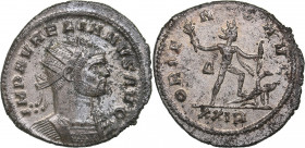Roman Empire Antoninianus - Aurelian (270-275 AD)
3.80 g. 23mm. AU/AU IMP AVRELIANVS AVG, Portrait of the Emperor to the right. / ORIENS AVG / I // X...