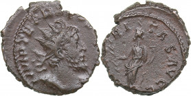 Roman Empire AE Antoninianus - Tetricus I (271-274 AD)
4.47 g. 20mm. AU/AU IMP TETRICVS P F AVG/ HILARITAS AVGG.