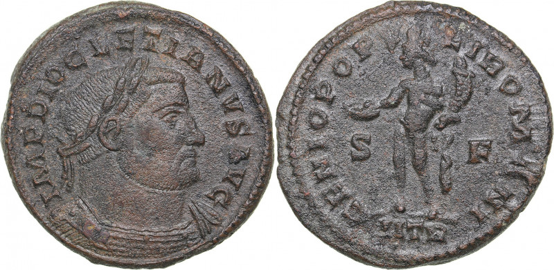 Roman Empire Æ Follis - Diocletian (284-305 AD)
9.03 g. 28mm. VF/VF IMP DIOCLET...