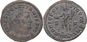 Roman Empire Æ Follis - Diocletian (284-305 AD)
9.03 g. 28mm. VF/VF IMP DIOCLETIANVS AVG/ GENIO POPV-LI ROMANI