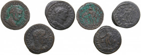 Roman Empire Æ Follis - Diocletian (284-305 AD) (3)
Various condition.