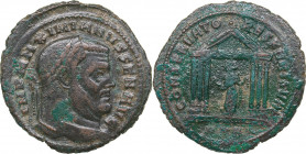 Roman Empire Æ Follis - Maximian 286-305 AD
6.38 g. 27mm. F/F IMP MAXIMINVS P F AVG/ GENIO POPVLI ROMANI