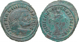 Roman Empire Æ Follis - Maximian 286-305 AD
10.66 g. 31mm. F/F IMP MAXIMINVS P F AVG/ SALVIS AVG AVGG ET CAESS FEL KART
