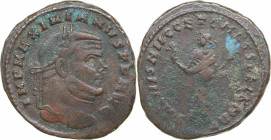 Roman Empire Æ Follis - Maximian 286-305 AD
9.43 g. 28mm. F/F IMP MAXIMINVS P F AVG/ SALVIS AVG AVGG ET CAESS FEL KART