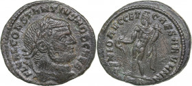 Roman Empire Æ follis - Constantine I 293-305 AD
8.93 g. 27mm. VF/VF FL VAL CONSTANTINVS NOB CAES/ GENIO AVGG. ET CAESARVM NN