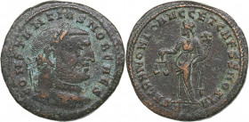 Roman Empire Æ follis - Constantine I 293-305 AD
10.11 g. 27mm. VF/VF- CONSTANTIVS NOB CAES/ SACRA MONET AVGG ET CAESS NOSTR