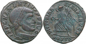 Roman Empire Æ follis - Maxentius (306-312 AD)
6.09 g. 23mm. F/F IMP C MAXENTIVS P F AVG/ VICTORIA A-ETERNA AVG N