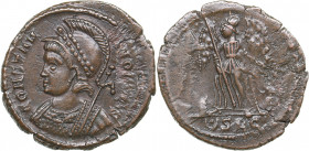 Roman Empire City Commemorative Æ Nummus - Constantine I (332-333 AD)
2.19 g. 19mm. AU/XF CONSTANTINOPOLIS