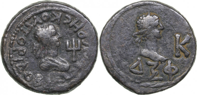 Bosporus Kingdom, Pantikapaion Billon-Stater 266 AD - Rheskouporis IV (242/243-2...