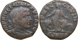 Roman Empire, Moesia Inferior. Viminacium AE 248 AD - Philip the Arab (244-249 AD)
17.26 g. 28mm. F/F Bust of the Emperor in a laurel wreath. / P M S...