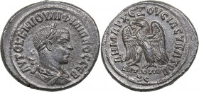 Roman Empire - Syria - Seleucis and Pieria. Antioch Tetradrachm - Philip II (247–249 AD)
11.82 g. 29mm. XF/XF+ AYTOK KM IOY LI FILIPPO C CEB/ DHMAR X...