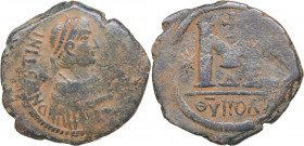 Byzantine Æ Follis - Justinian I (527-565 BC)
17.02 g. 34mm. F/F
