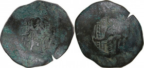 Byzantine Æ Aspron Trachy - Isaakios II 1185-1195 AD
2.60 g. 29mm. VF/VF
