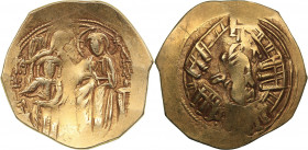 Byzantine AV Hyperpyron Nomisma - Michael VIII Palaiologos (1261-1282 AD)
4.26 g. 25mm. AU/AU Mint luster. Gold. Constantinople. Half-length figure o...