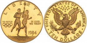 USA 10 dollars 1984 Olympics
16.66 g. PROOF