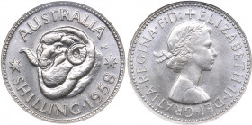 Australia 1 schilling 1958 - NGC PF 66
Mint luster.