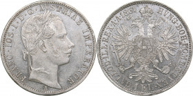 Austria Florin 1861
12.33 g. XF/AU