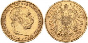 Austria 10 corona 1905
3.39 g. XF+/AU