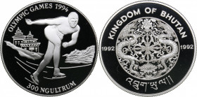 Kingdom of Bhutan 300 ngultrum 1992 - Olympics
31.57 g. PROOF