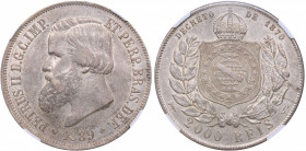 Brasil 2000 reis 1889 - NGC AU 55
Mint luster.