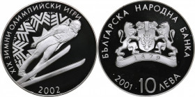 Bulgaria 10 leva 2001 - Olympics Salt Lake 2002
23.25 g. PROOF