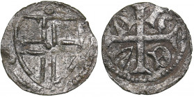 Reval seestling ND - Wennemar von Brüggenei (1389-1401)
0.30 g. XF/VF Livonian order. Haljak# 61b 3R. Very rare!