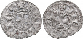 Reval pfennig 1406/6-1415 - Konrad von Vietinghof (1401-1413)
Livonian order. 0.30 g. XF/XF Haljak# 52.