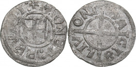 Reval schilling ND - Wolter von Plettenberg (1494-1535)
Livonian order. 1.08 g. XF/XF Haljak# 119b.