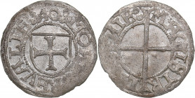 Reval Schilling 1540 - Hermann Brüggenei-Hasenkamp (1535-1549)
1.15 g. AU/AU Mint luster. Haljak# 147a. The Livonian Order.