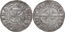 Reval Schilling 1542 - Hermann Brüggenei-Hasenkamp (1535-1549)
0.88 g. XF/XF Mint luster. Haljak# 150a. The Livonian Order.