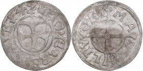 Reval Schilling 1542 - Hermann Brüggenei-Hasenkamp (1535-1549)
0.96 g. VF/XF Mint luster. Haljak# 150a. The Livonian Order.