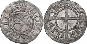 Reval schilling 1548 - Hermann Brüggenei-Hasenkamp (1535-1549)
Livonian order. 1.03 g. XF/AU Mint luster. Haljak# 155 R. Rare!
