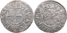 Reval Ferding 1554 - Heinrich von Galen (1551-1557)
Livonian order. 2.57 g. XF+/AU Mint luster. Haljak# 162a.