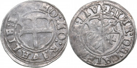 Reval Ferding 1555 - Heinrich von Galen (1551-1557)
Livonian order. 2.69 g. XF/AU Mint luster. Haljak# - var.