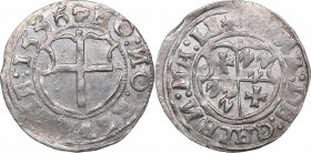 Reval Ferding 1556 - Heinrich von Galen (1551-1557)
Livonian order. 2.78 g. AU/AU Mint luster. Haljak# - var.